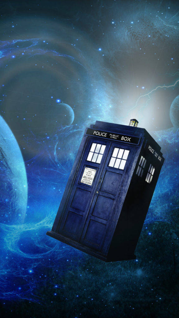 Doctor Who TARDIS Top Iphone baggrund Wallpaper