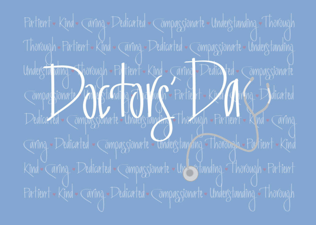 Doctors' Day Word Art Wallpaper