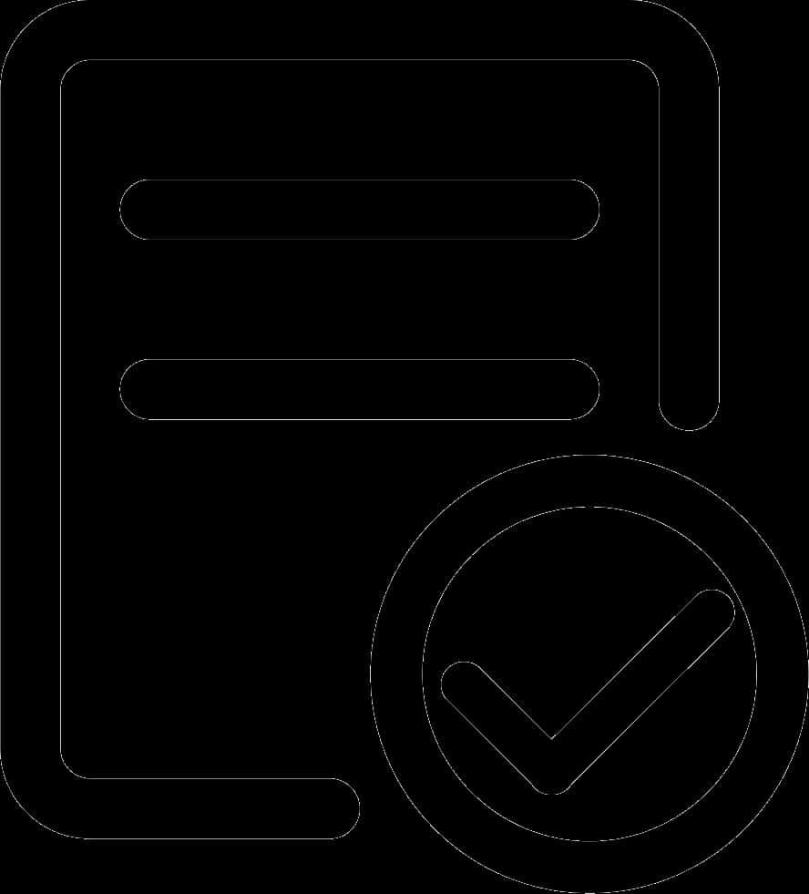 Document Checkmark Icon PNG