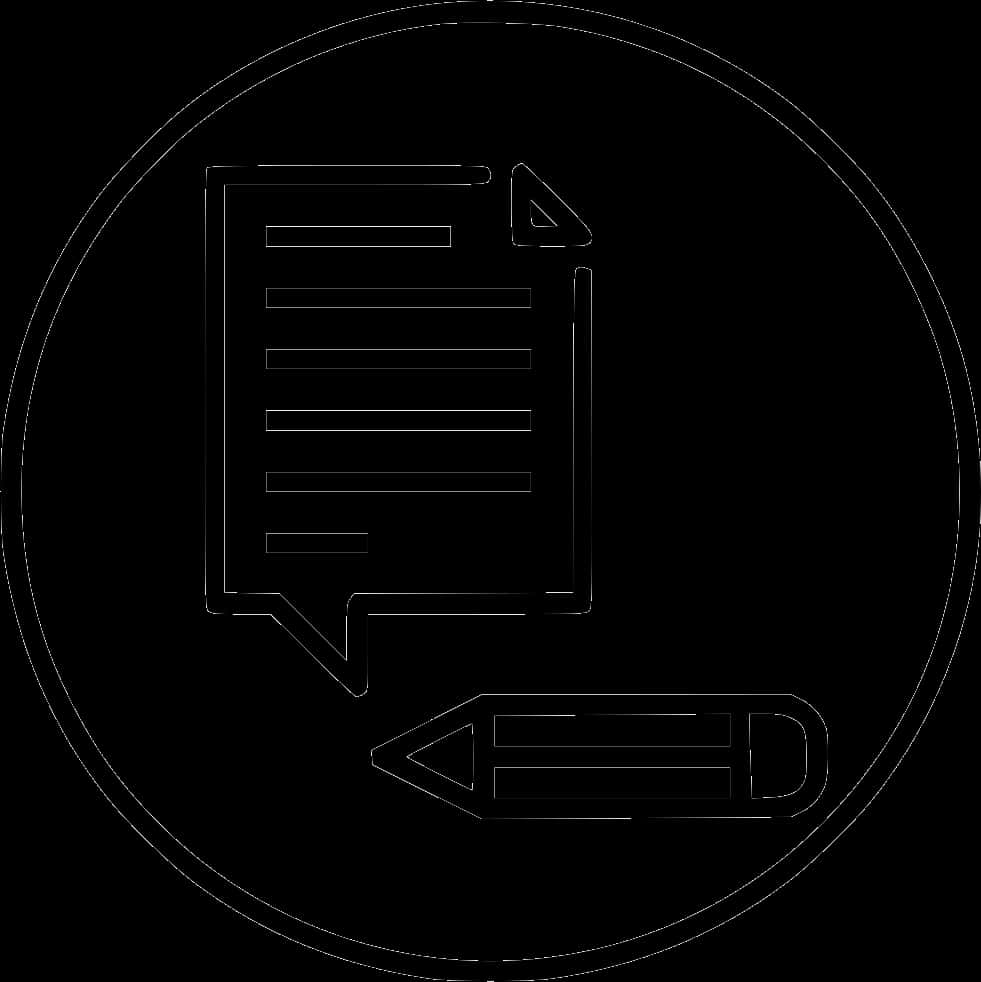 Document Icon Outline PNG