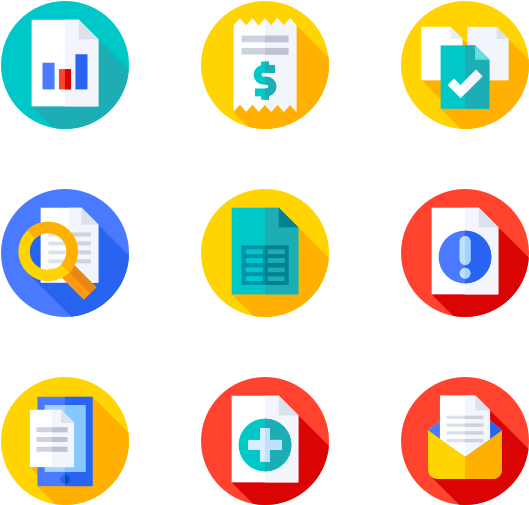 Document Icons Set PNG