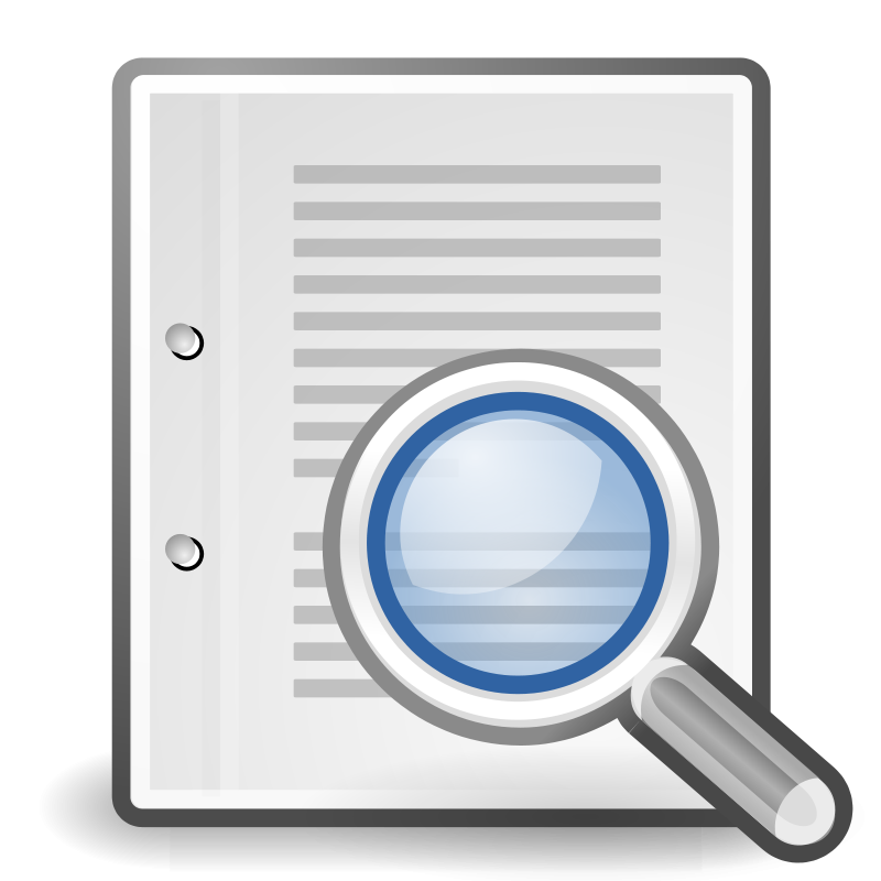 Document Magnifying Glass Icon PNG
