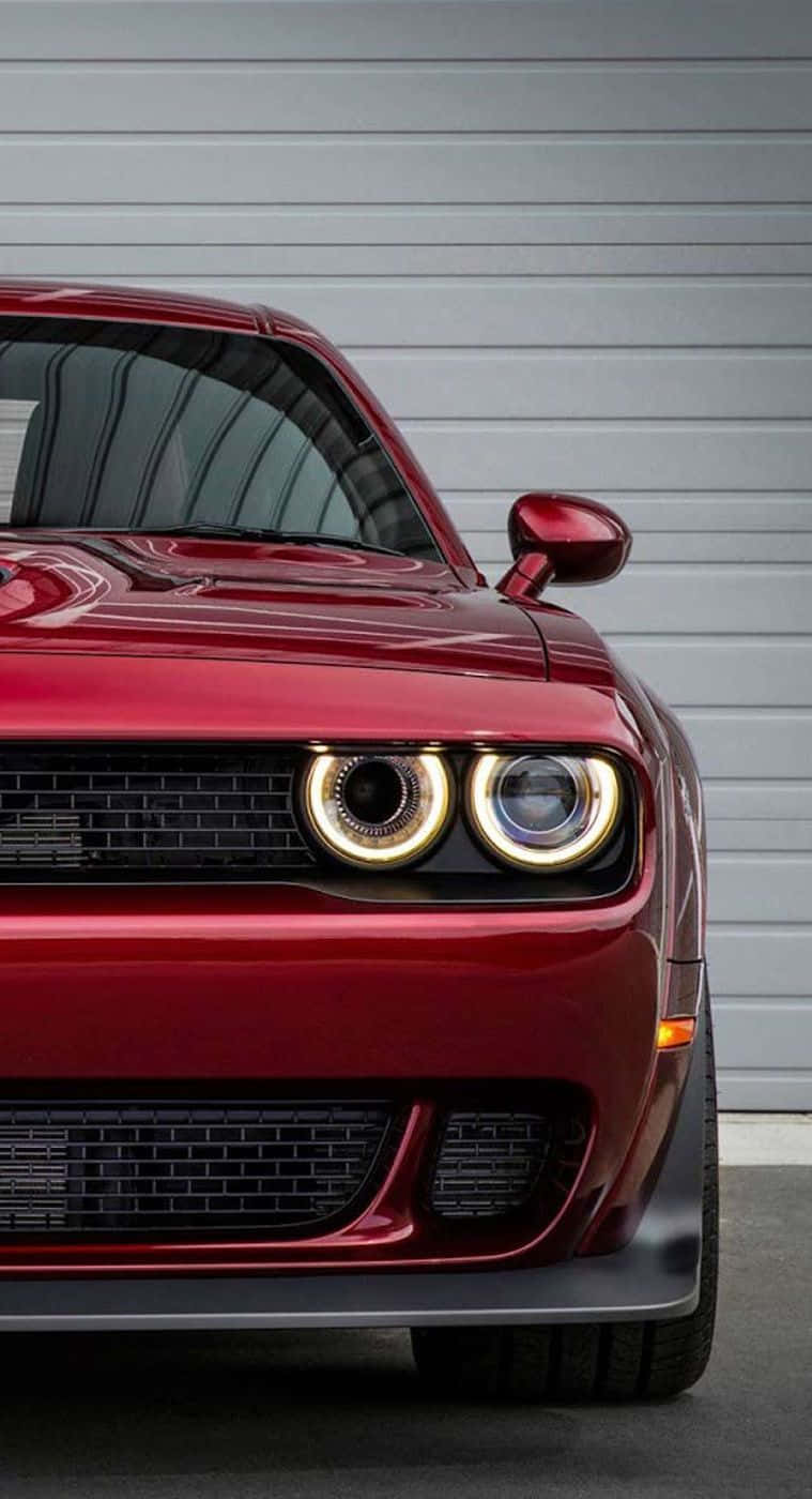 Black color and modified dodge challenger taillights 4K wallpaper download