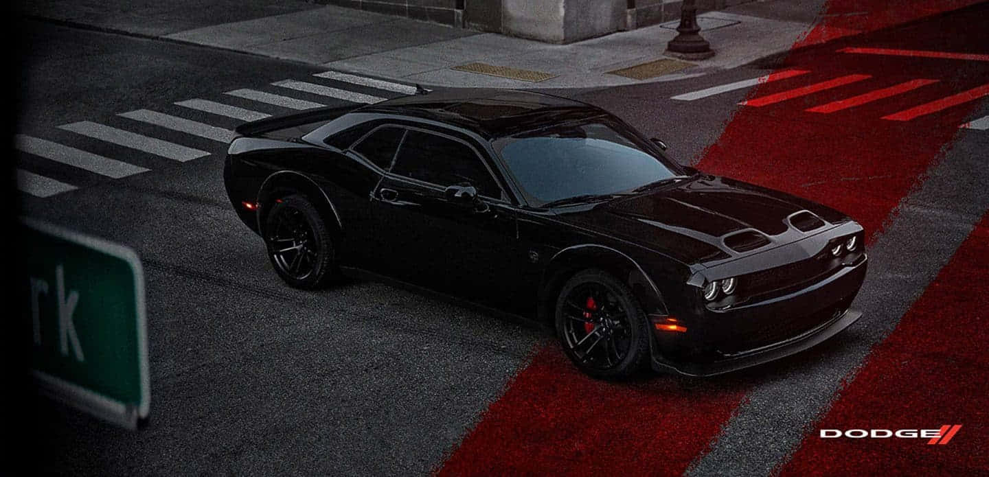 Explore Your Urban Street with the Dodge Challenger 4K Wallpaper