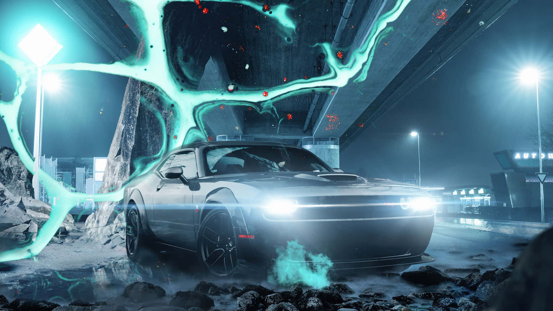 Enjoy the thrill of a fast ride with the Dodge Challenger 4k Wallpaper