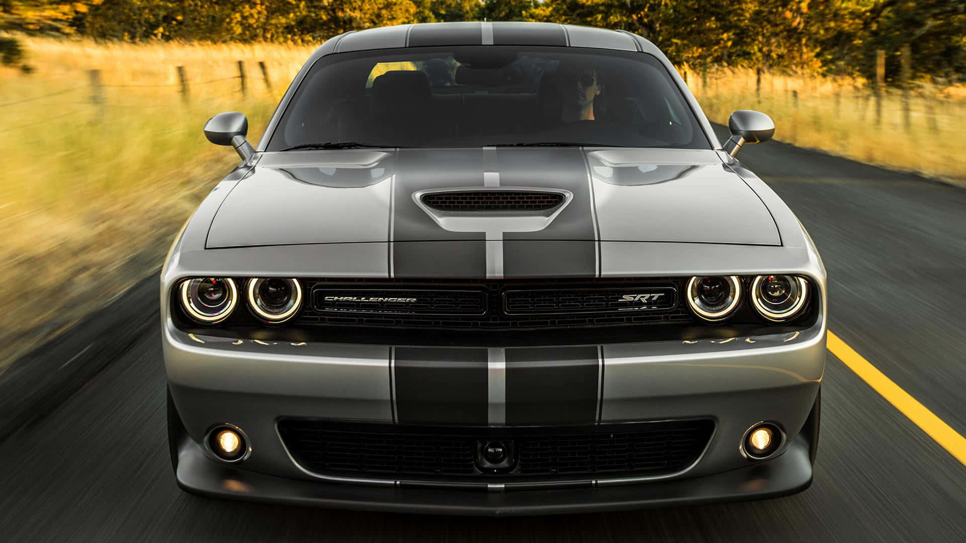 Dodge Challenger S R T On The Road Wallpaper