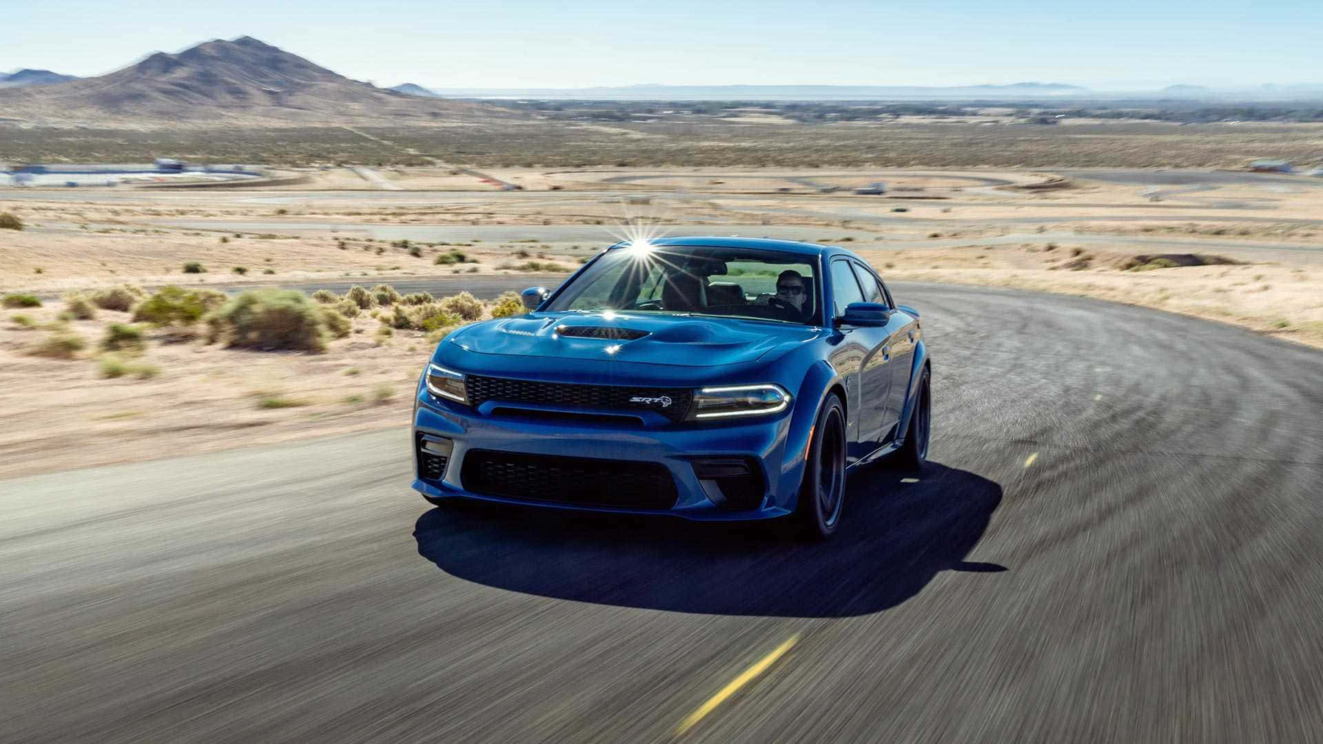 Stunning Dodge Charger on the Road Wallpaper