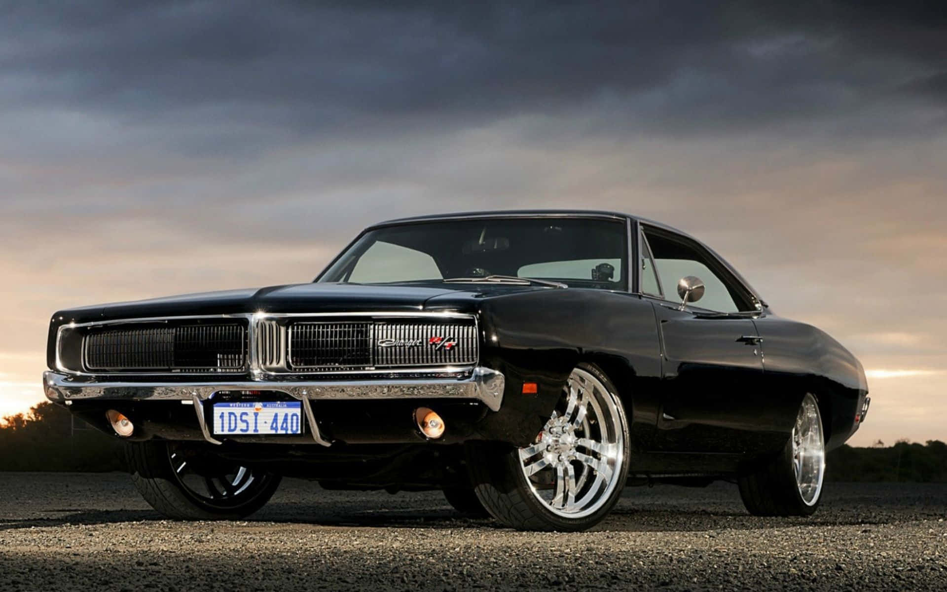 A Stunning Dodge Charger on the Road Wallpaper