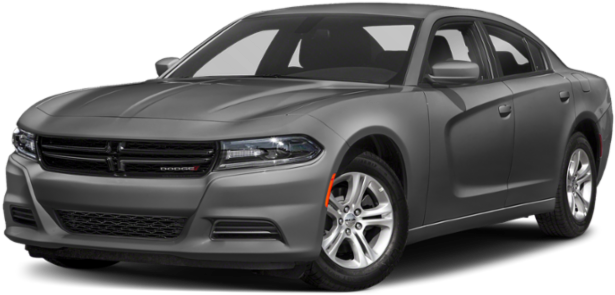 Dodge Charger Gray Side View PNG