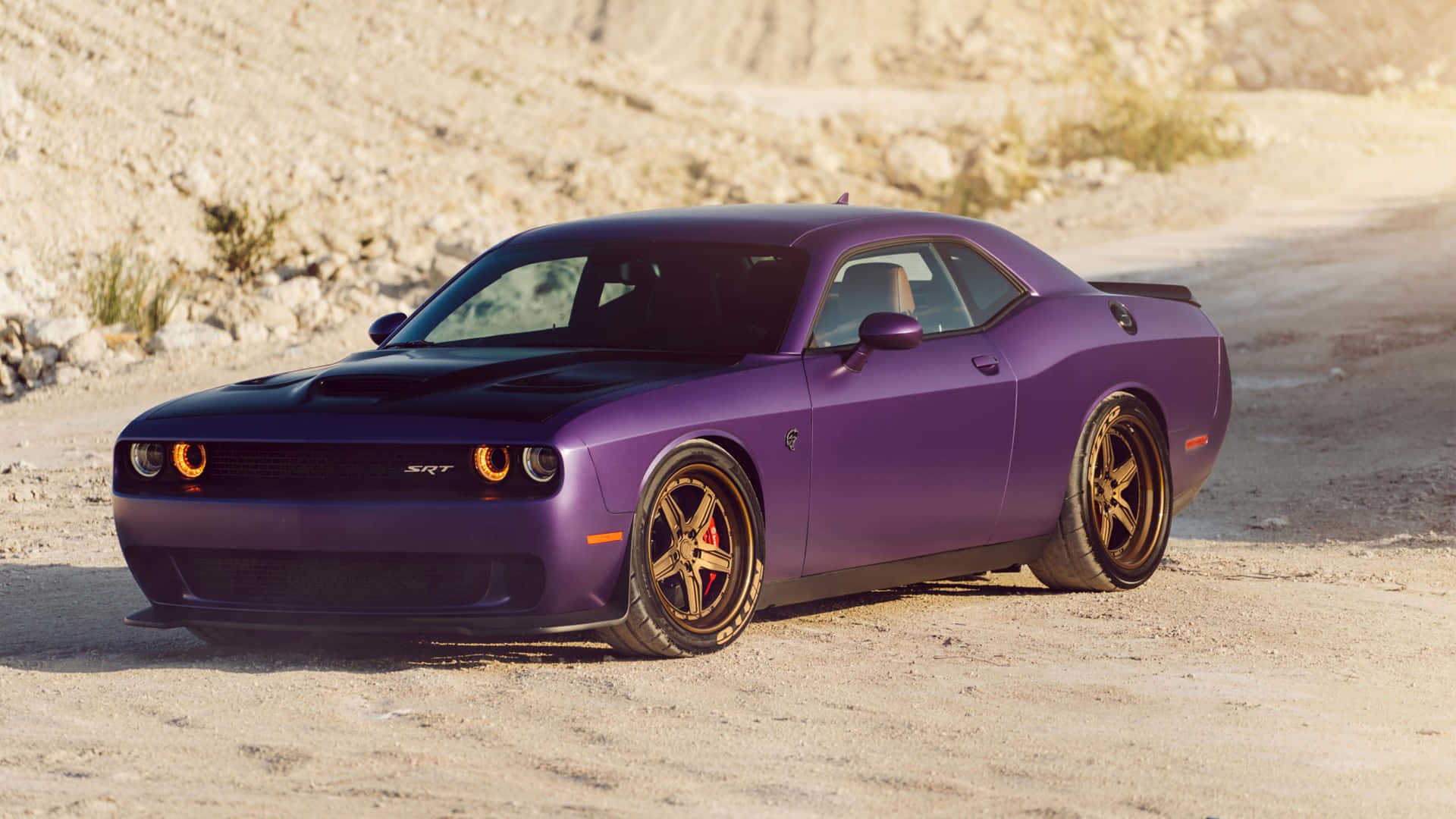 Experience Mustang-Crushing Speed with the Dodge Hellcat Wallpaper