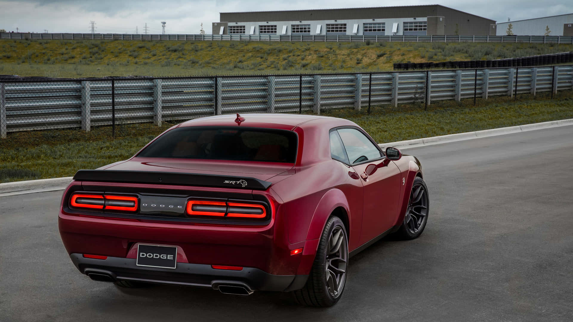 "Feel the raw power of the Dodge Hellcat" Wallpaper