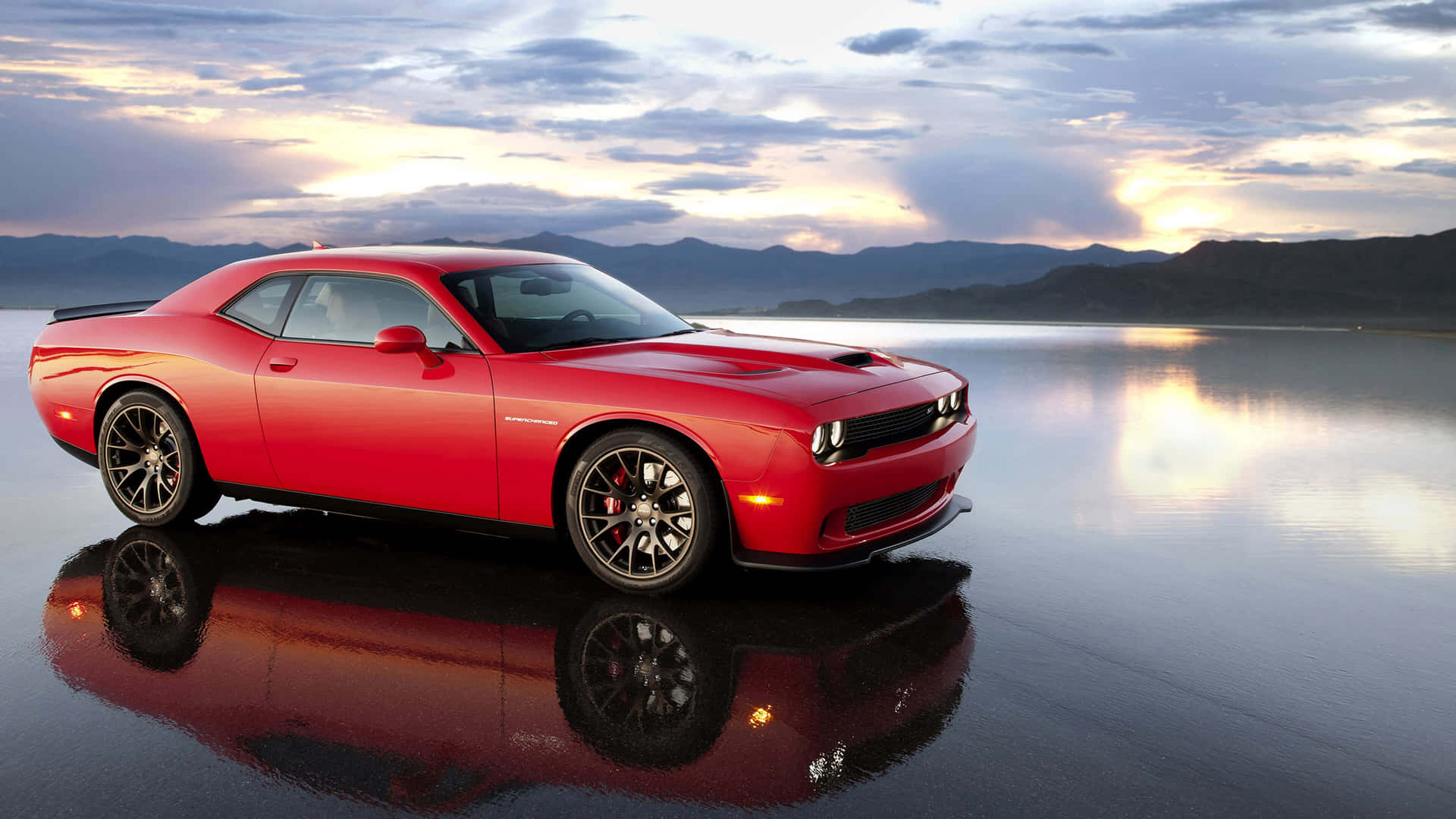 Put the pedal to the metal in a Dodge Hellcat Wallpaper
