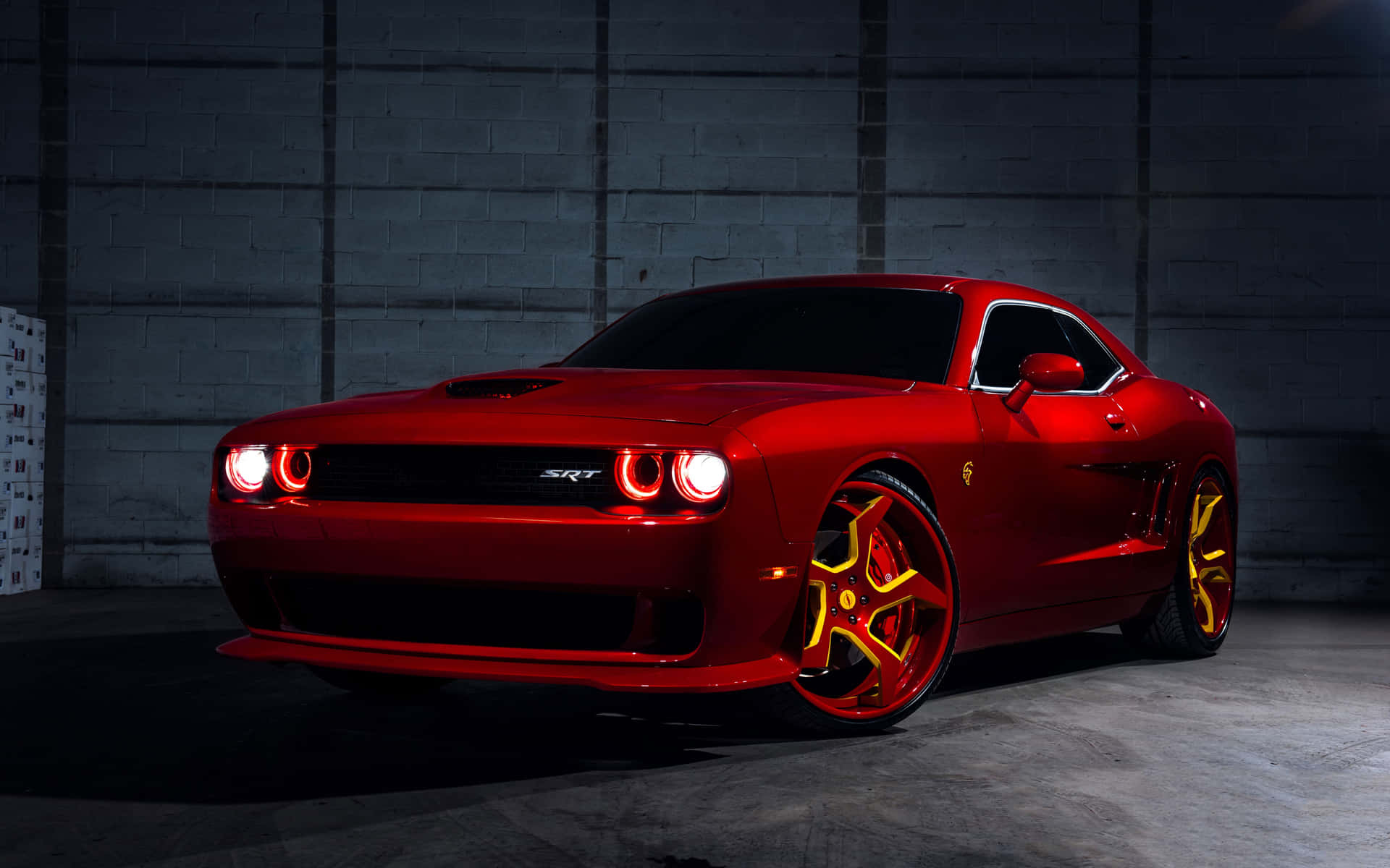 "The Iconic Dodge Challenger Hellcat - Engineered for Performance, with Unrivaled Style" Wallpaper