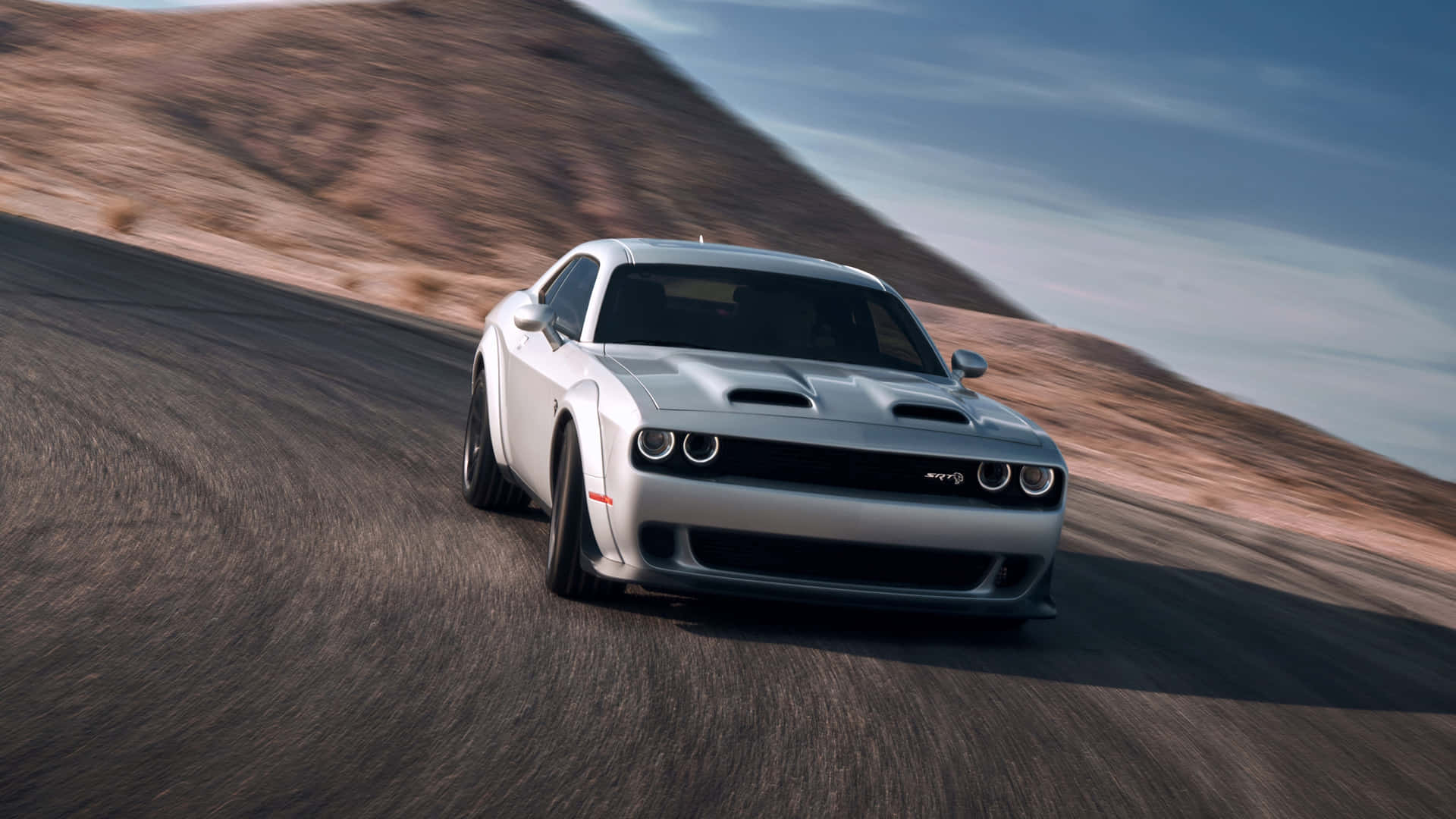Explore The Open Road With The Dodge Hellcat Wallpaper