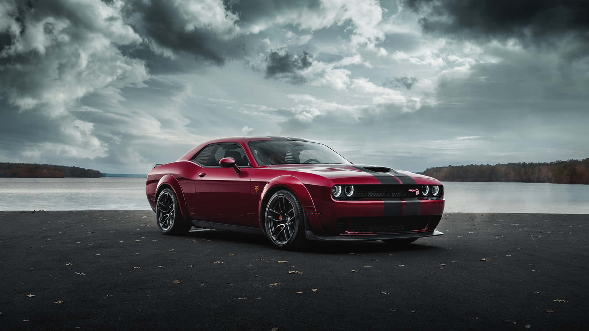 Accelerate in style with the Dodge Hellcat Wallpaper