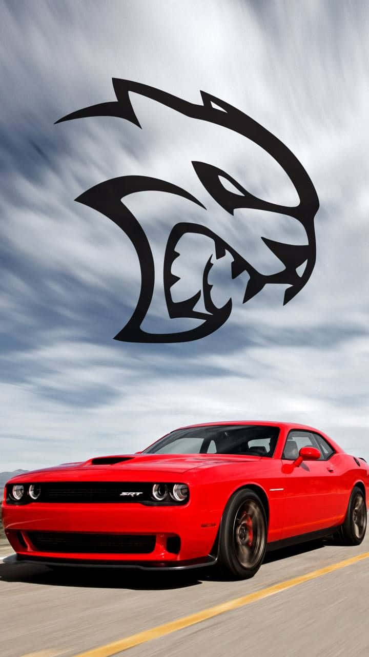Let Your Adrenaline Rush with the Dodge Hellcat Wallpaper
