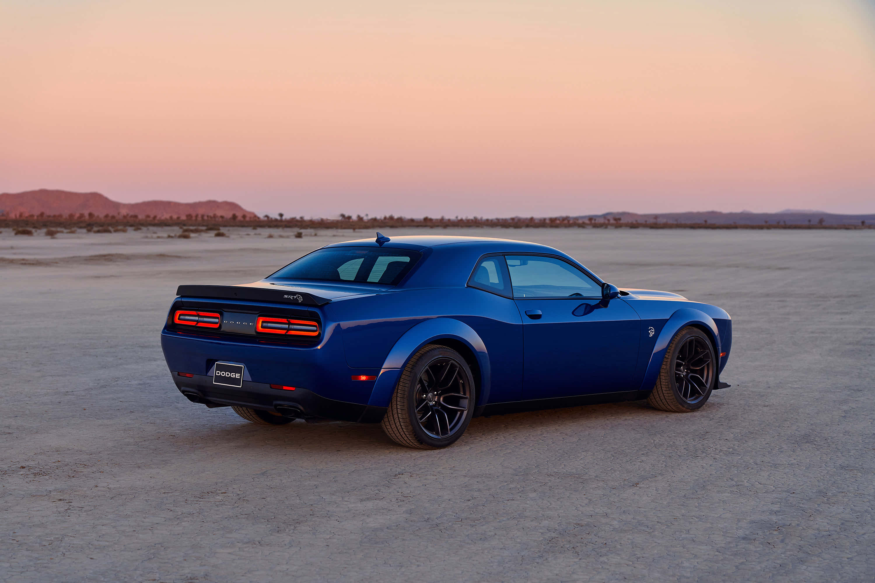 Experience Powerful Thrills in the Dodge Hellcat Wallpaper
