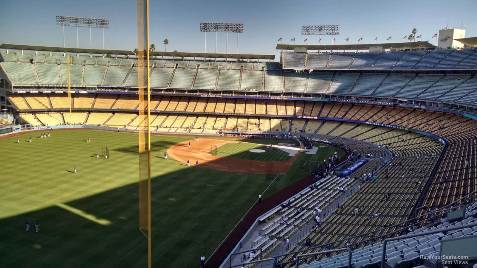 Ettluftfoto Av Dodger Stadium I Los Angeles, Kalifornien. Wallpaper