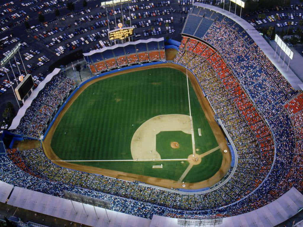 L'epicentrodella Nazione Dei Dodgers - Dodger Stadium Sfondo