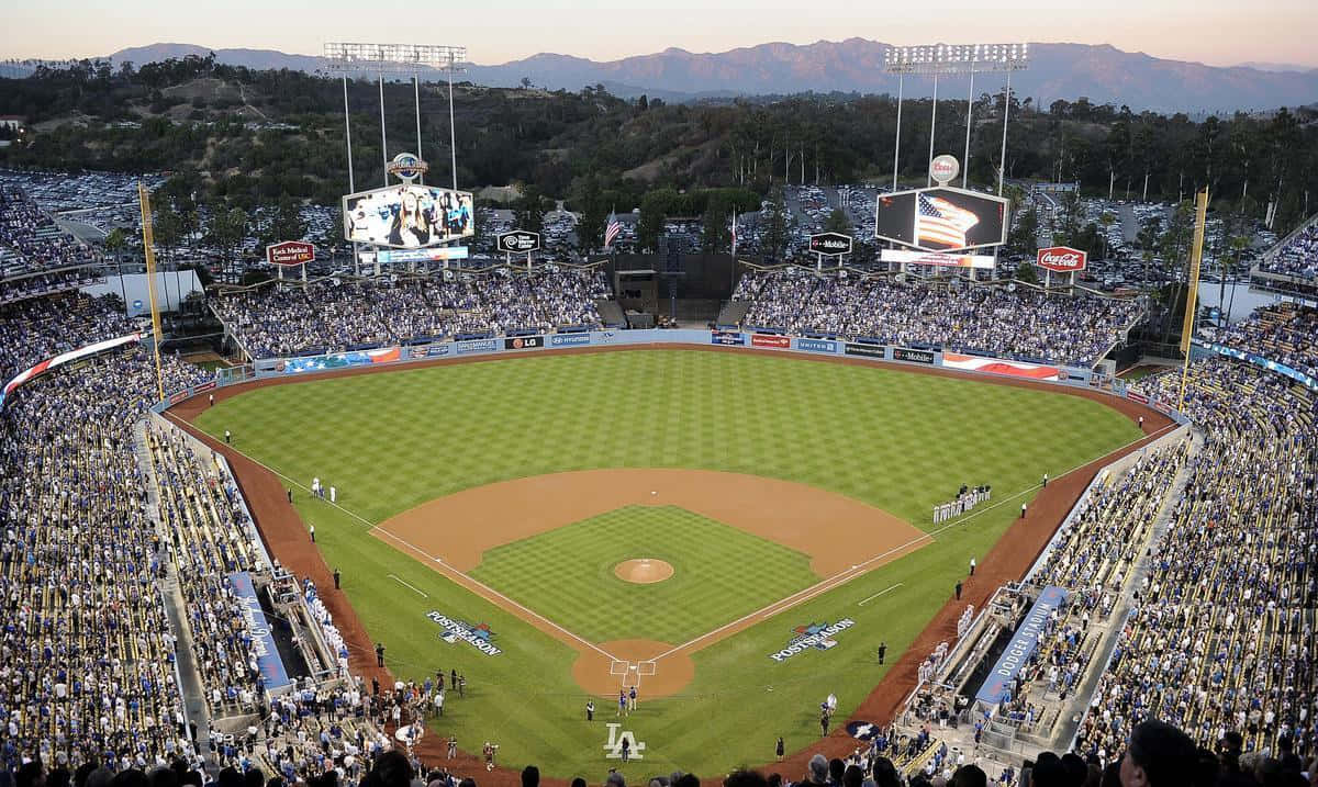 Benvenutial Dodger Stadium, Casa Dei Los Angeles Dodgers. Sfondo