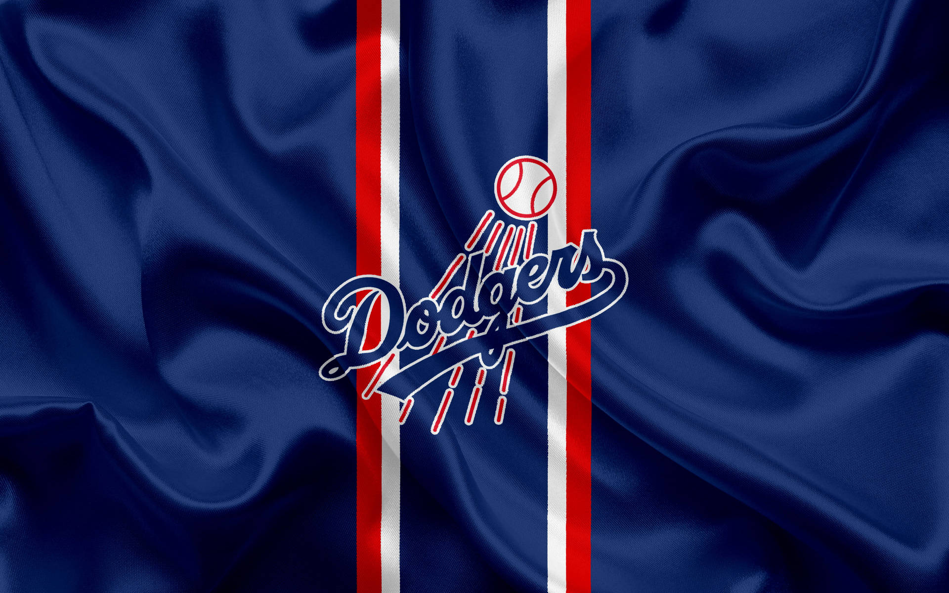 Dodgers Blue Cloth Flag Wallpaper