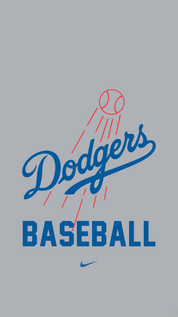 iPhone Art Tapet Dodgers: Et udtryksfuldt iPhone wall-paper, der hylder Los Angeles Dodgers Wallpaper