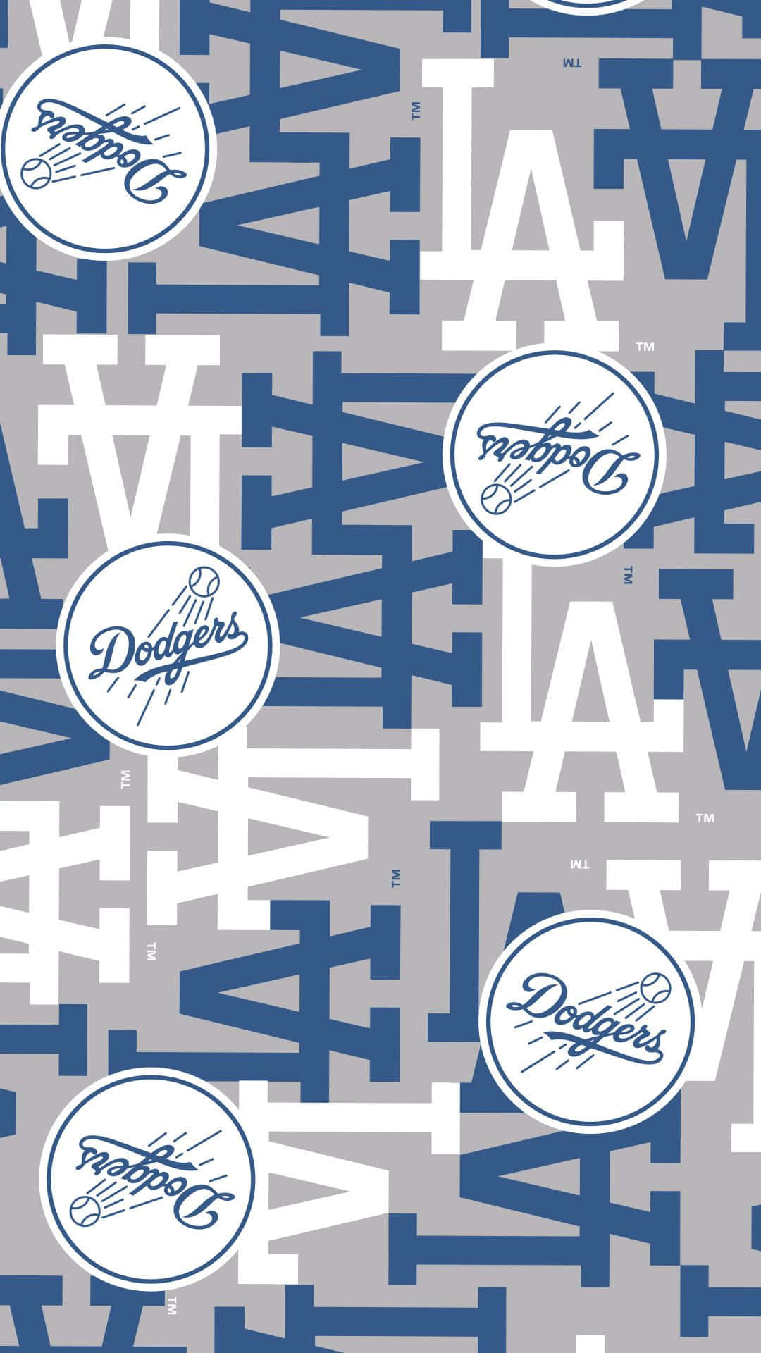 Blue Grey LA Dodgers iPhone Wallpaper