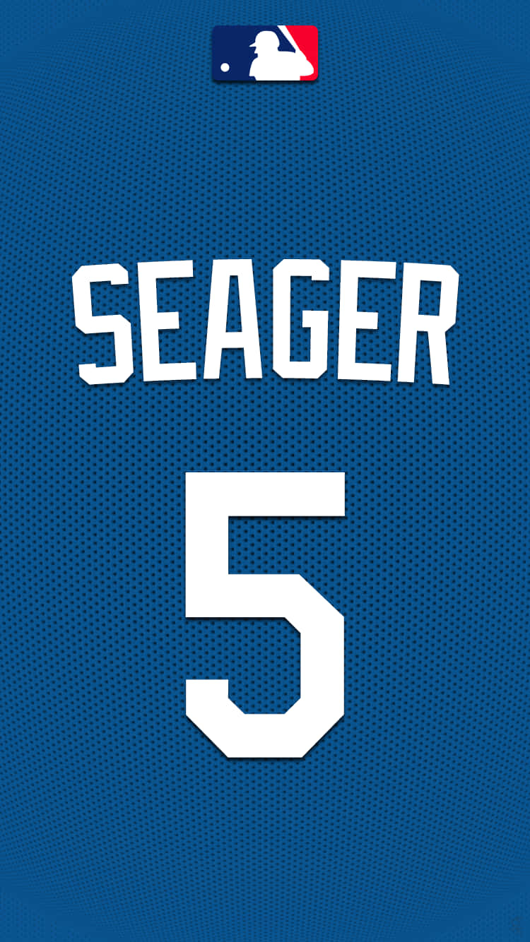 Dodgersper Iphone Con L'immagine Di Seager Sfondo