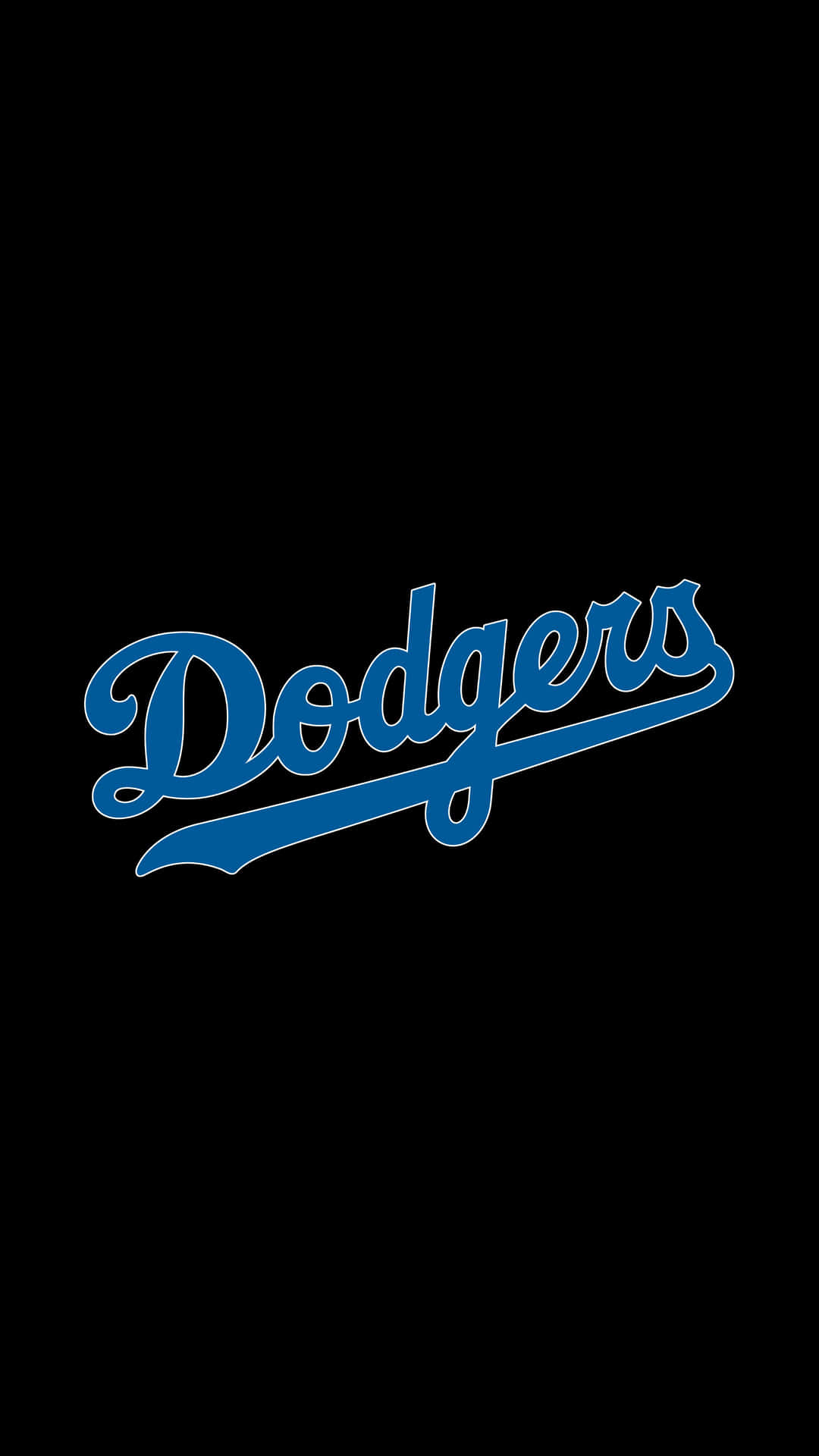 Download Dodgers iPhone Black Background Wallpaper