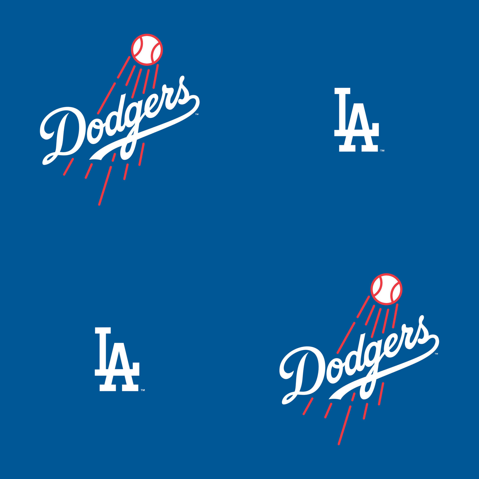 Dodgers Logo Small Baseball Red Wallpaper