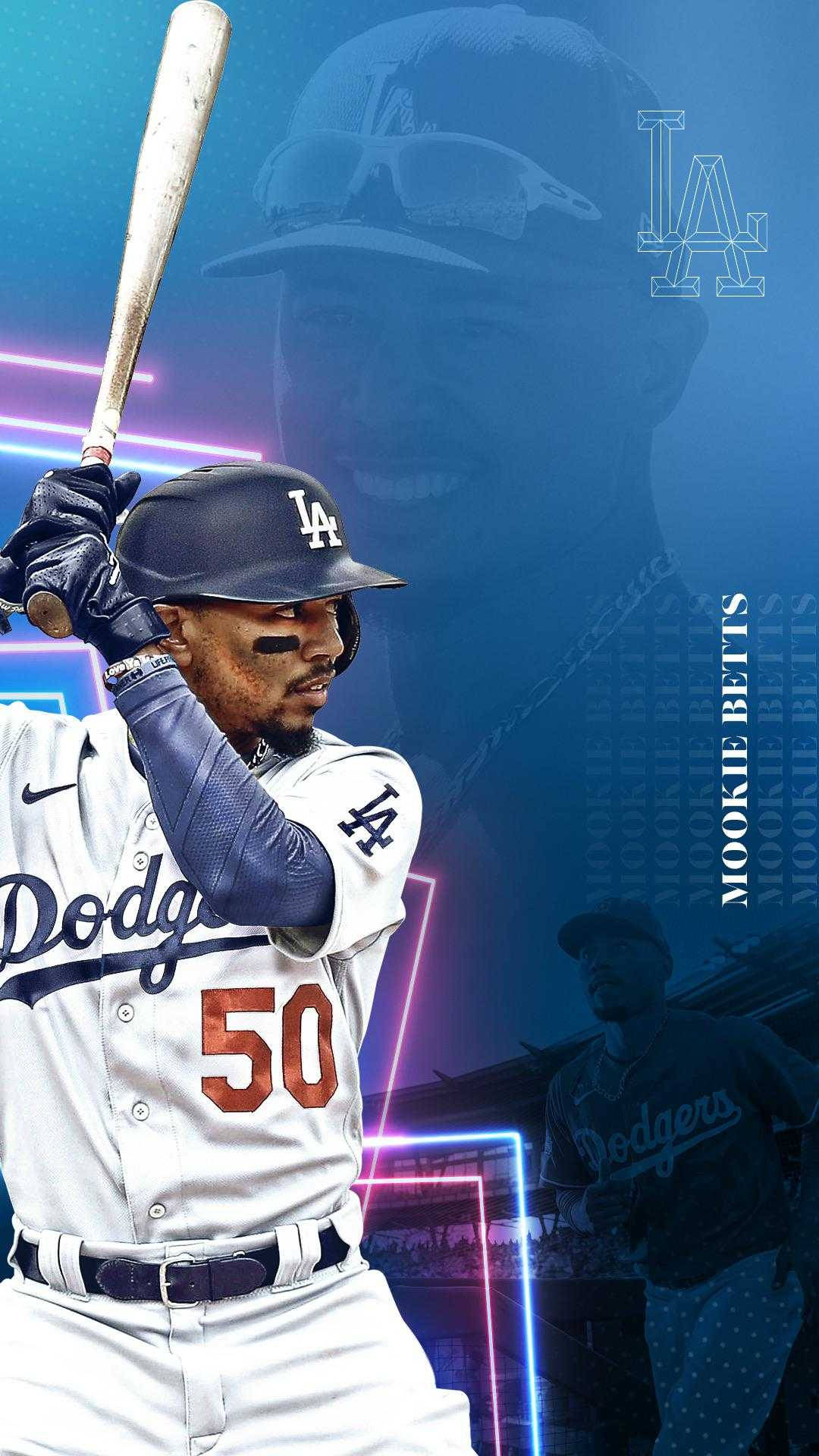 Dodgers Mookie Betts Collage Wallpaper