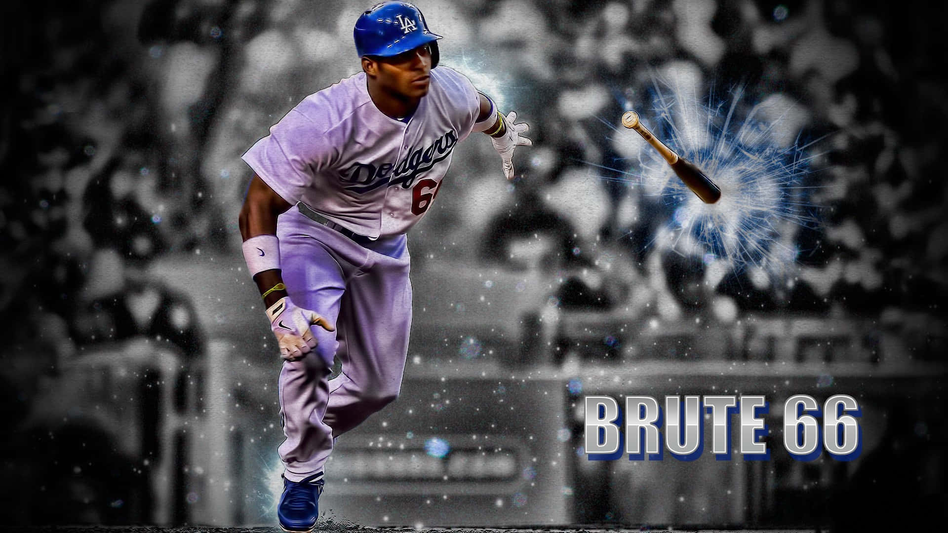 Dodgers Player Brute66 Bat Break Wallpaper