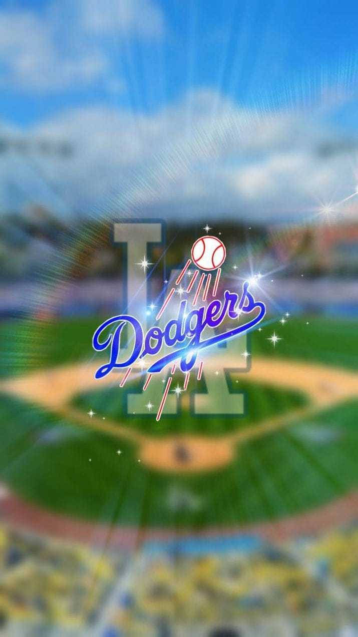 Dodgers Sparkle Logo Wallpaper