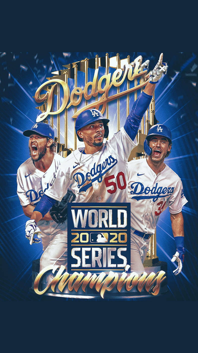 Dodgers Star Players 2020 Champs Wallpaper