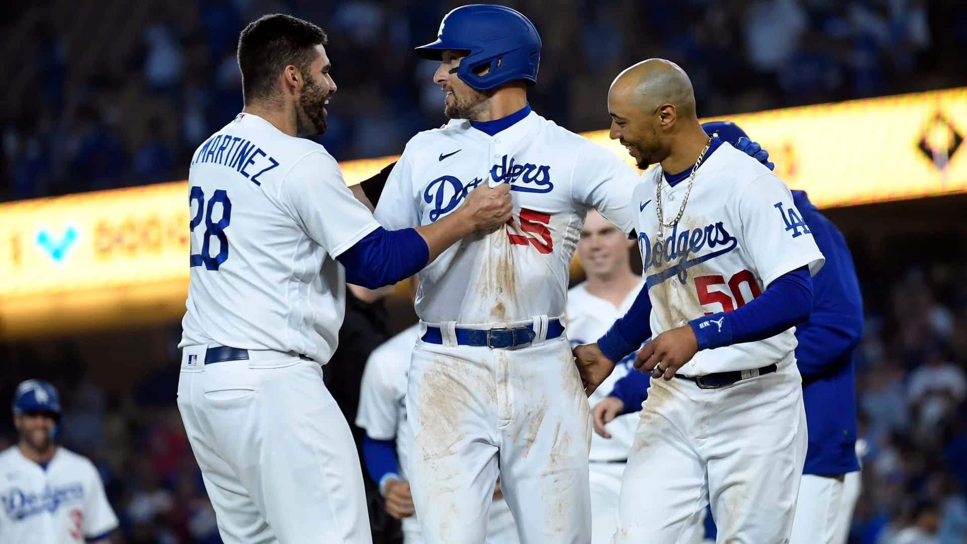 Dodgers Team Celebration Moment.jpg Wallpaper