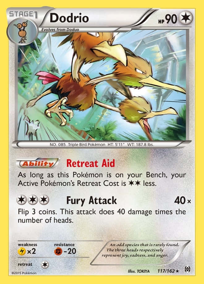 Dodrio Retreat Aid Pokemon Trading Card Wallpaper