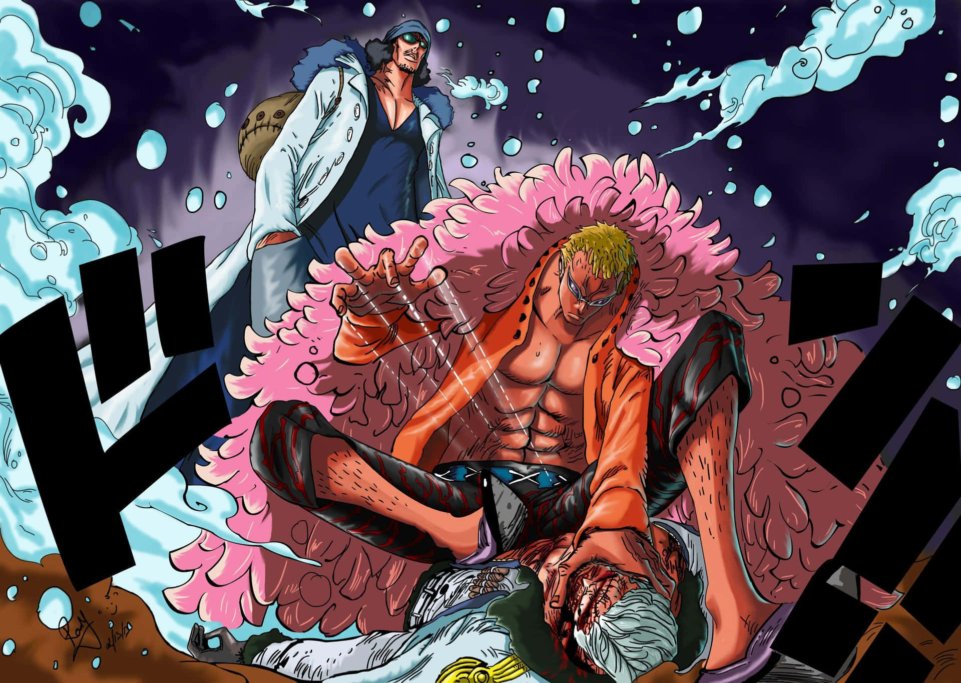 Doflamingo_ Defeated_by_ Luffy Wallpaper