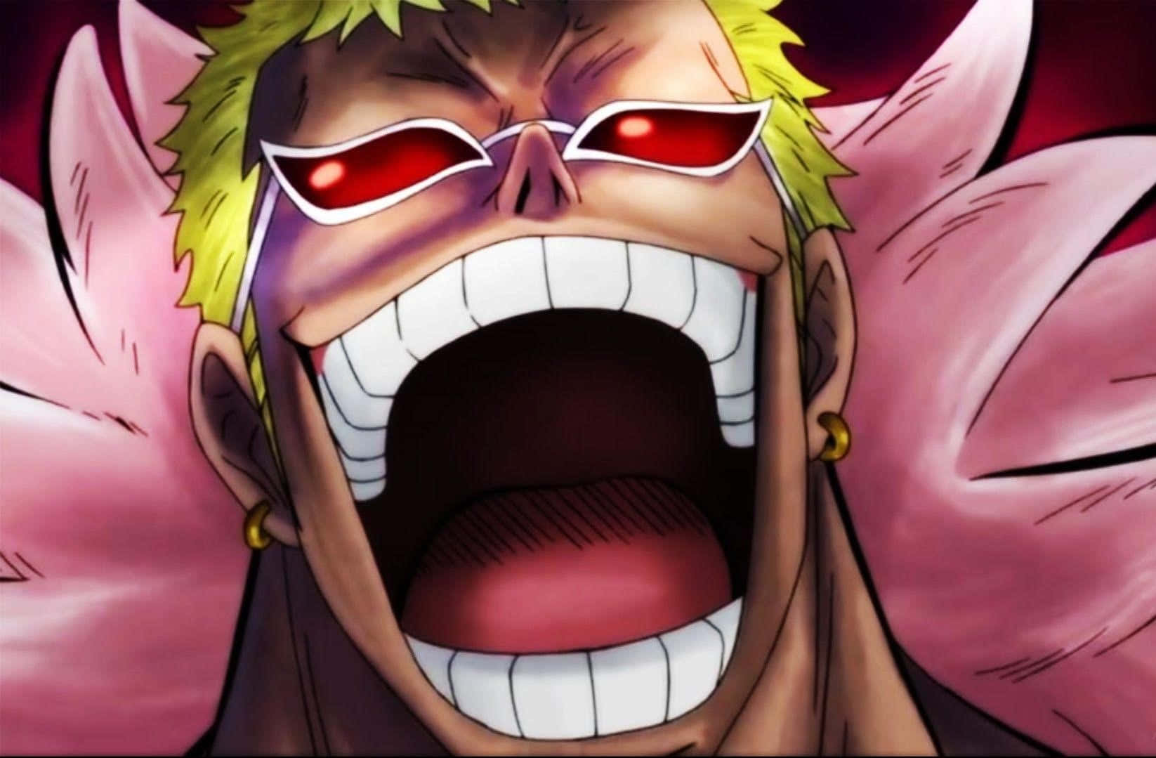 Doflamingo_ Laughing_ Closeup Wallpaper