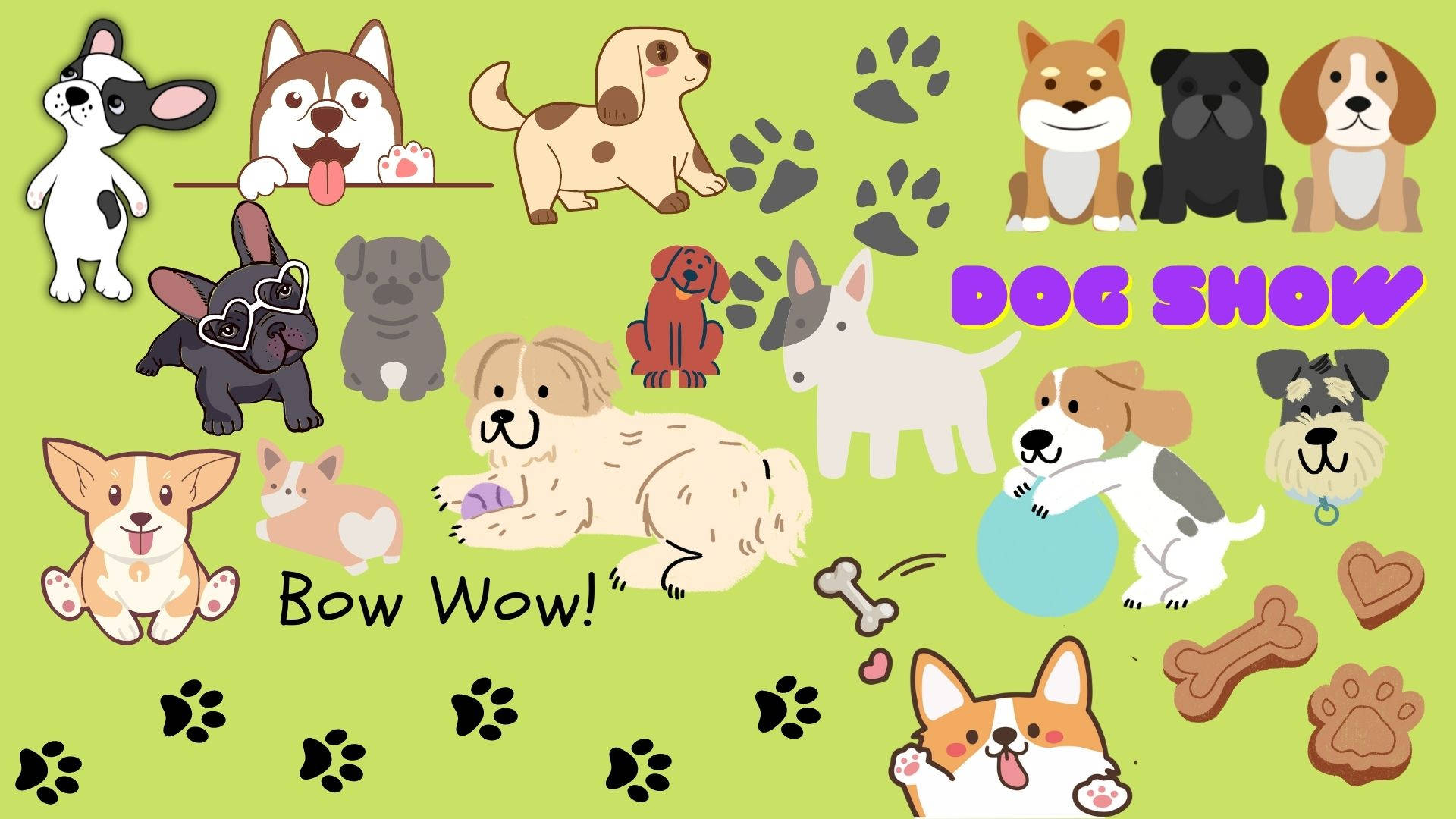 Dog Aesthetic Stickers Wallpaper