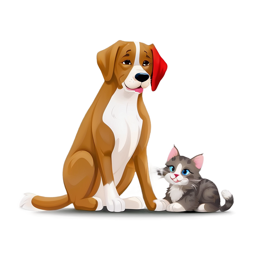 Dog And Cat Friends Png 86 PNG