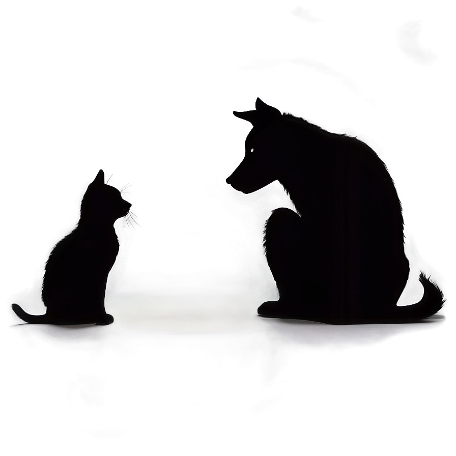 Dog And Cat Silhouette Png 33 PNG