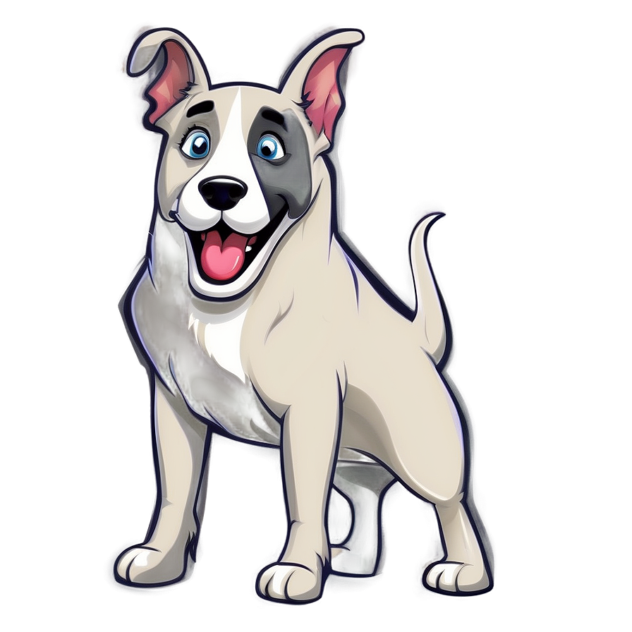 Dog Cartoon Drawing Png Qsd PNG