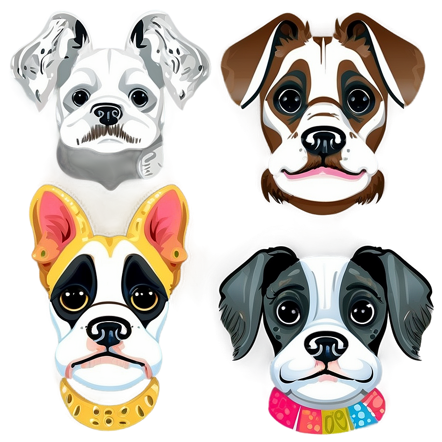 Dog Face Caricature Drawing Png 06212024 PNG