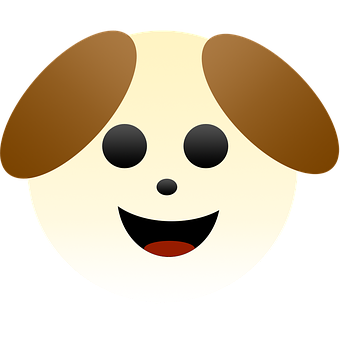 Download Dog Face Emoji Smiling | Wallpapers.com