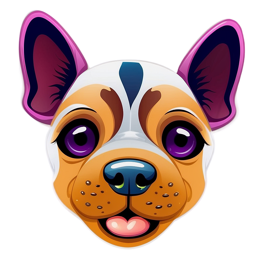 Dog Face In Cartoon Style Png Kxm71 PNG