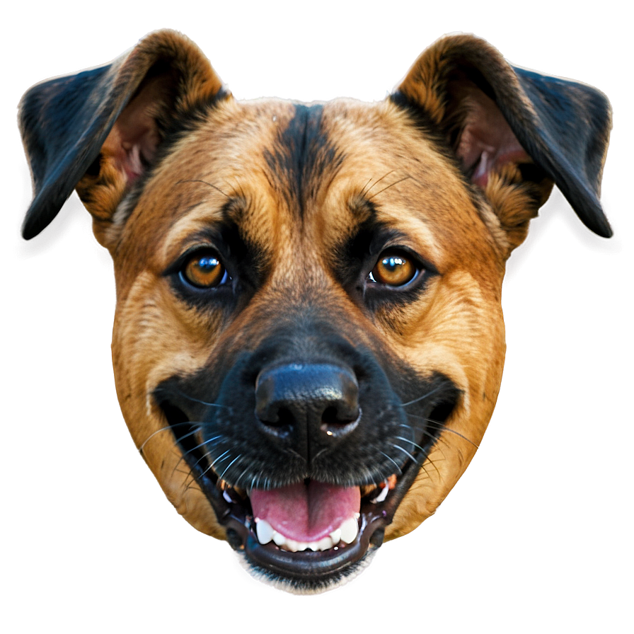 Dog Face In Cartoon Style Png Svs77 PNG