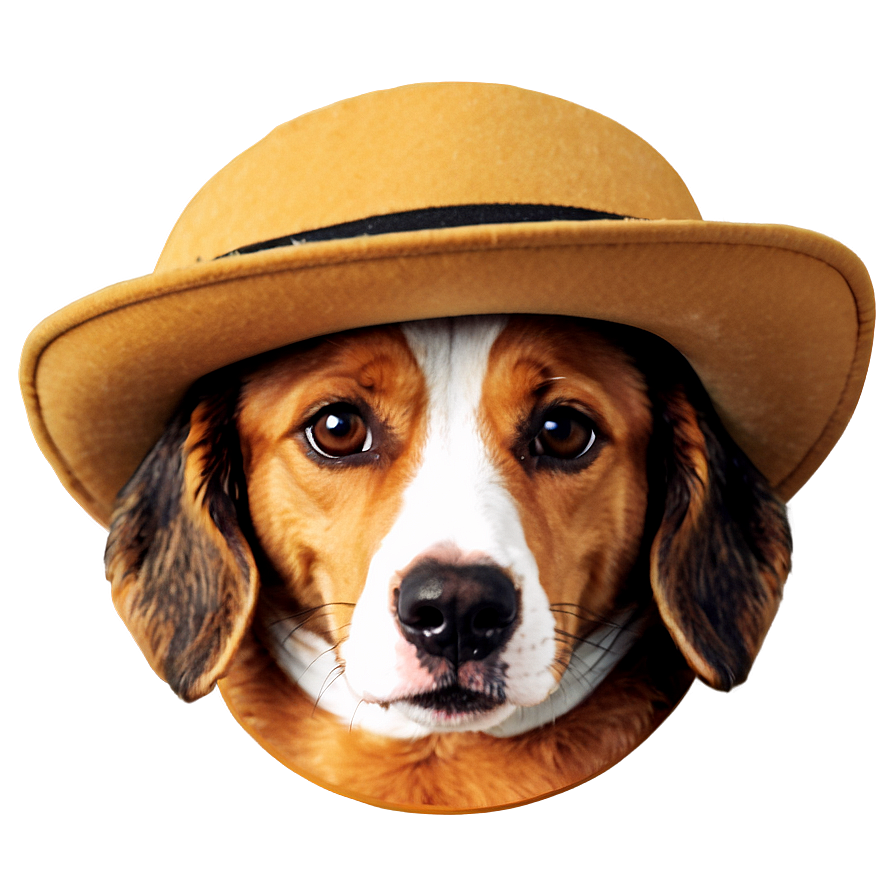 Dog Face In Hat Accessory Png 39 PNG