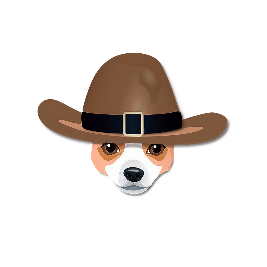 Dog Face In Hat Accessory Png 71 PNG