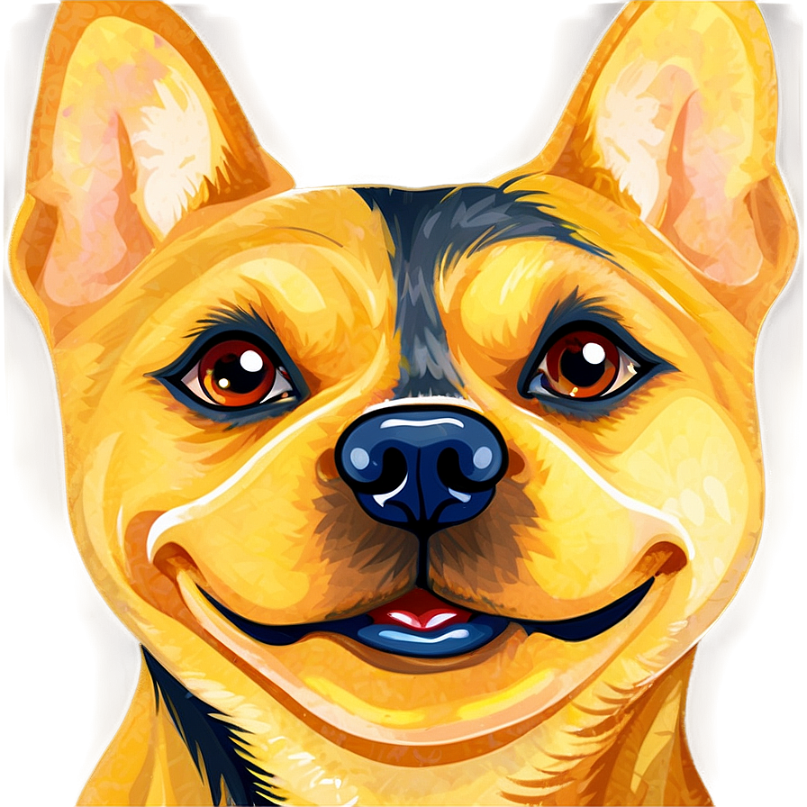 Dog Face Vector File Png 06212024 PNG