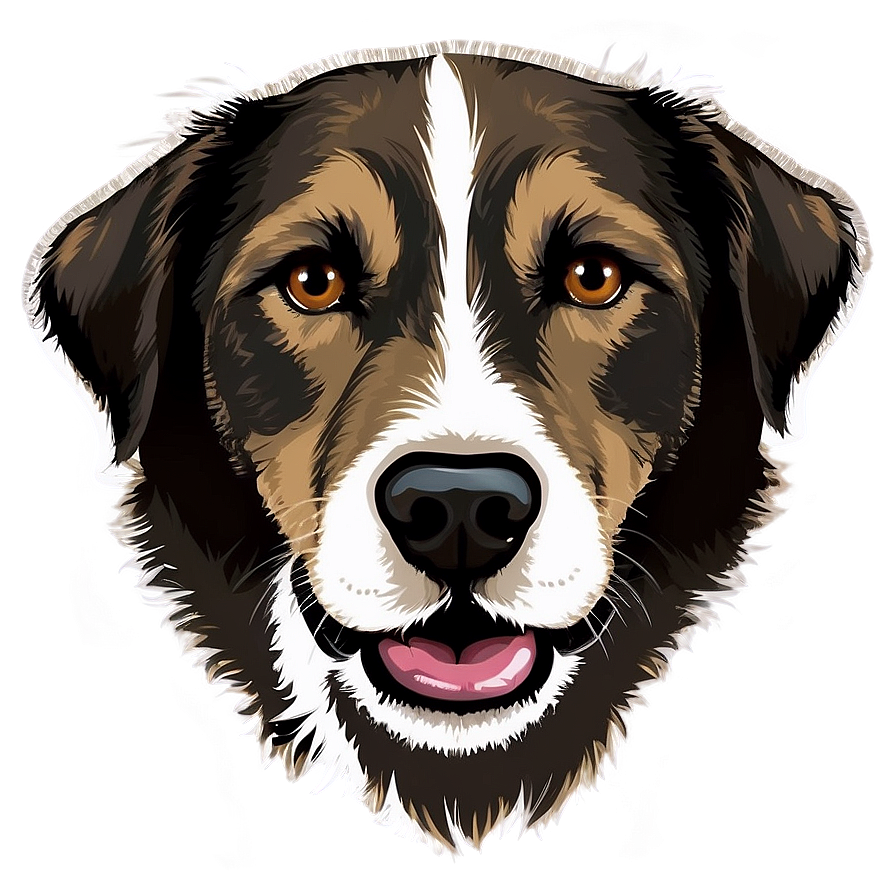 Dog Face Vector File Png 06212024 PNG